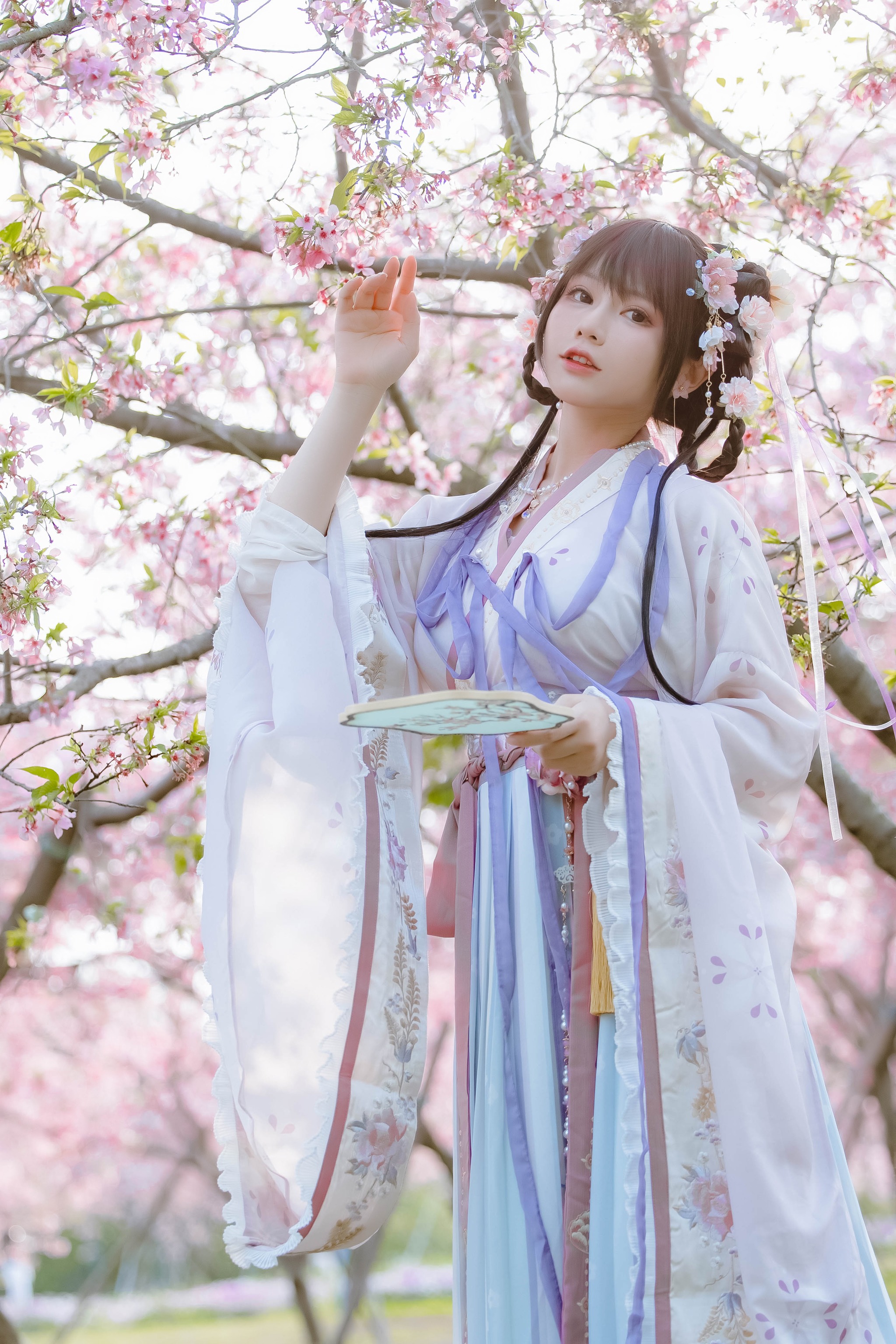 图片[1]-Nyako喵子 – NO.035 樱花汉服 花神祈愿 [52P]-XikXak